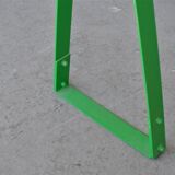 Green office in tripods of 1980s lacquered with black velvet Chair