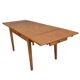 1950s dining table with sliding extensions