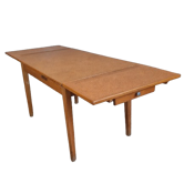 1950s dining table with sliding extensions