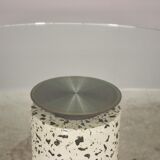 Round table with glass surface
