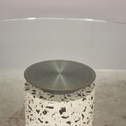 Round table with glass surface