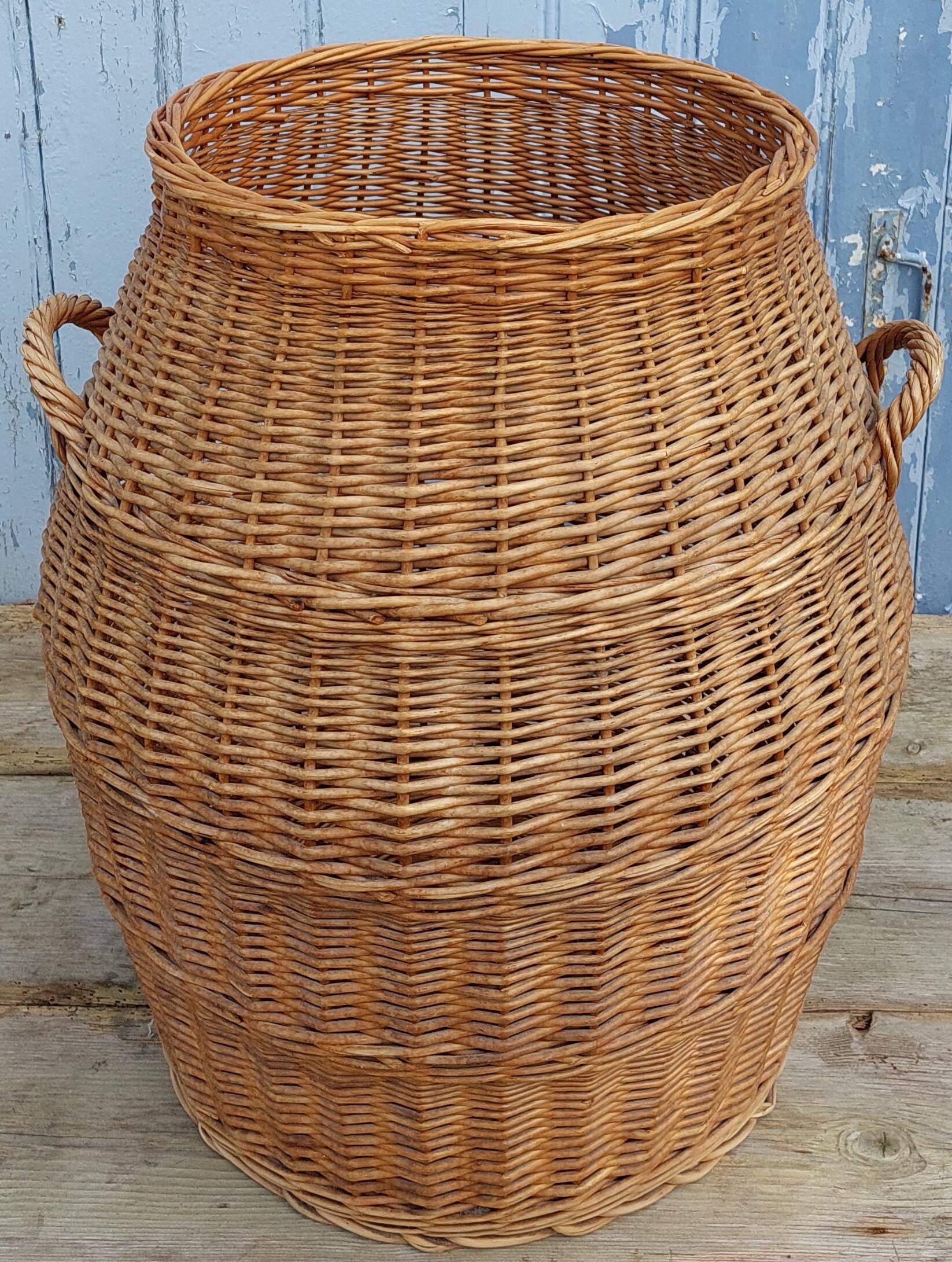 wicker laundry basket