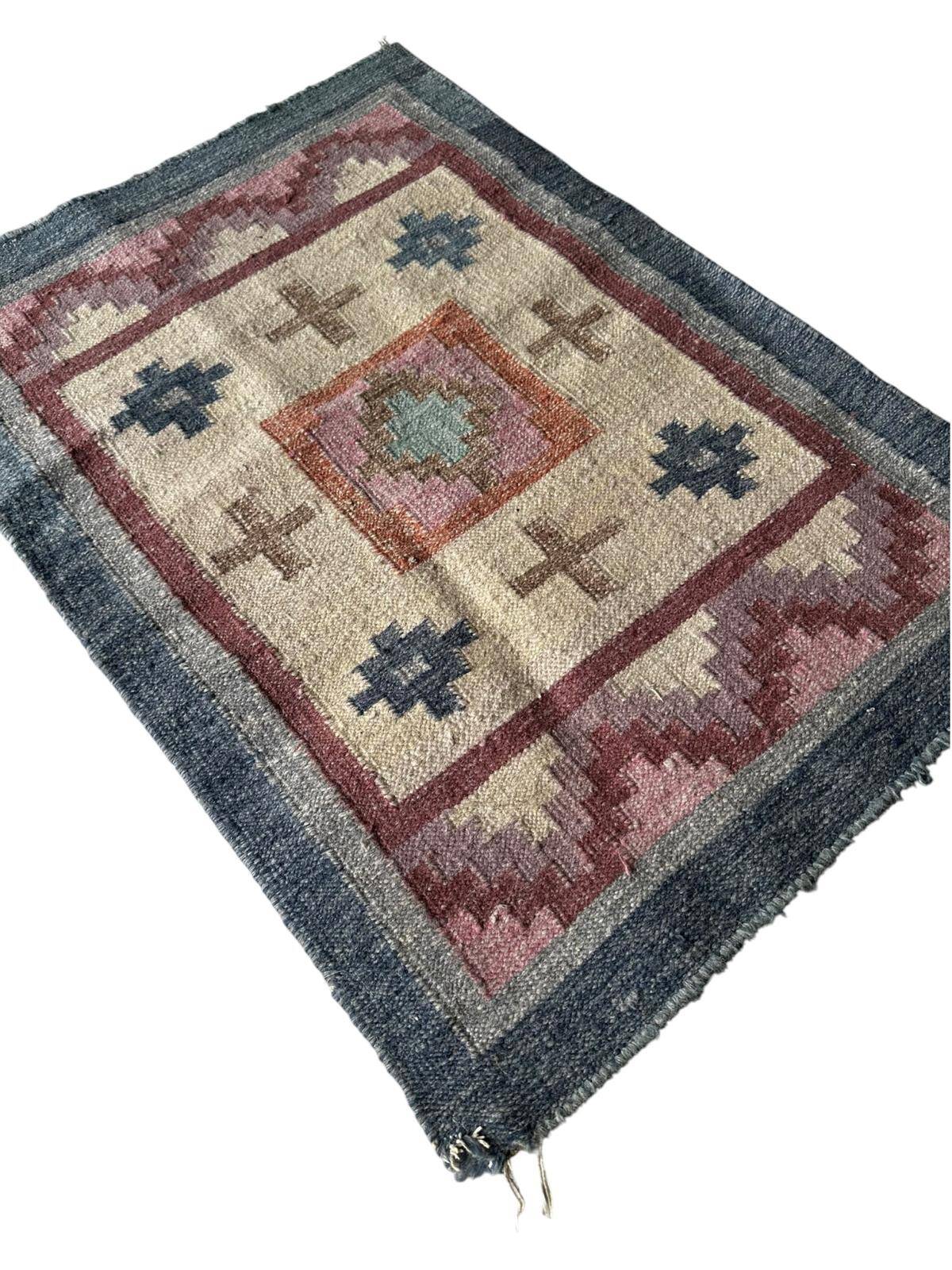 Tapis kilim fait main 90cm x 60cm