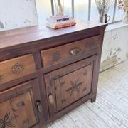 Meuble de rangement confiturier art populaire savoyard 1950