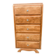 5-drawer chest of drawers, moustache feet, from the 50s