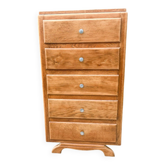 5-drawer chest of drawers, moustache feet, from the 50s