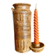 Vase / bougeoir grès vintage « La Hulotte »