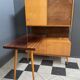 Jitona cabinet with desk two tone wood 1960s