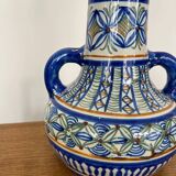 Ancient majolica earthenware vase