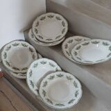 9 Badonviller Terre de Fer soup plates