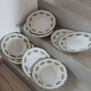 9 assiettes creuses Terre de fer Badonviller