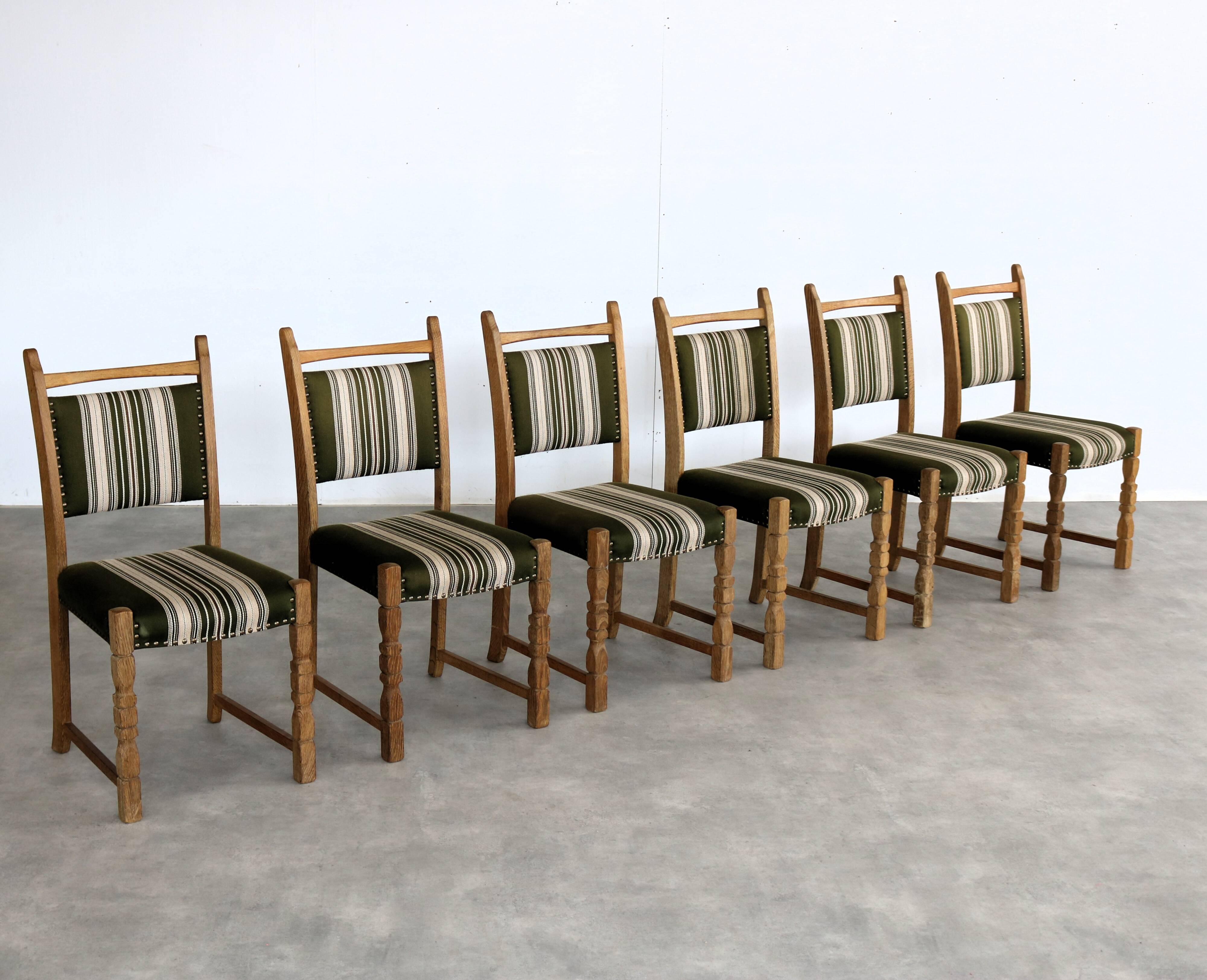 brutalist dining chairs | vintage chairs | 1960s | oak