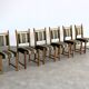 brutalist dining chairs | vintage chairs | 1960s | oak