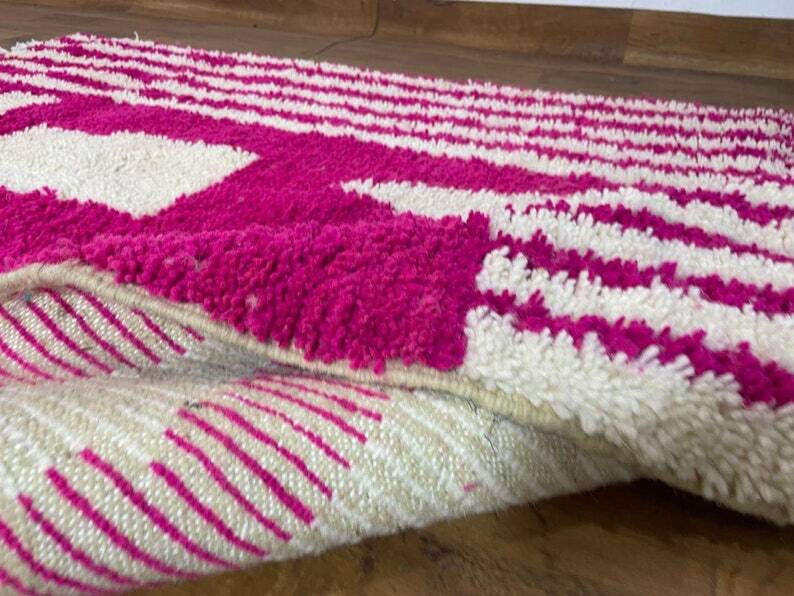 Moroccan wool rug 200cm x 100cm