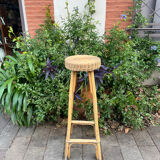 Bamboo side table
