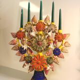 Large Mexican “tree of life” candlestick, mid-20th century.