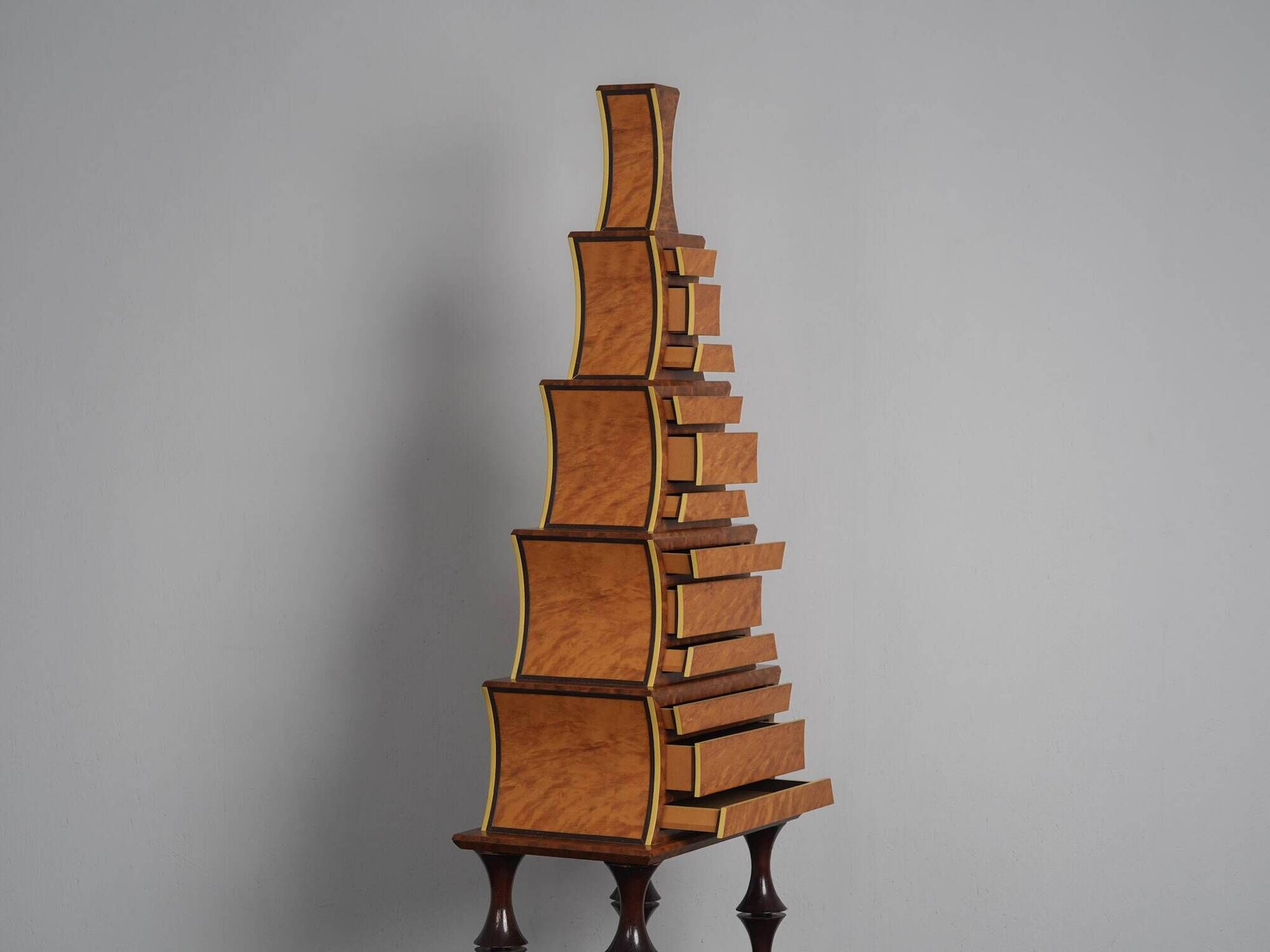“Legato” unique sculptural chest of drawers by Ivon Hummelink, Netherlands, 1991