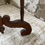 19th century oak pedestal console