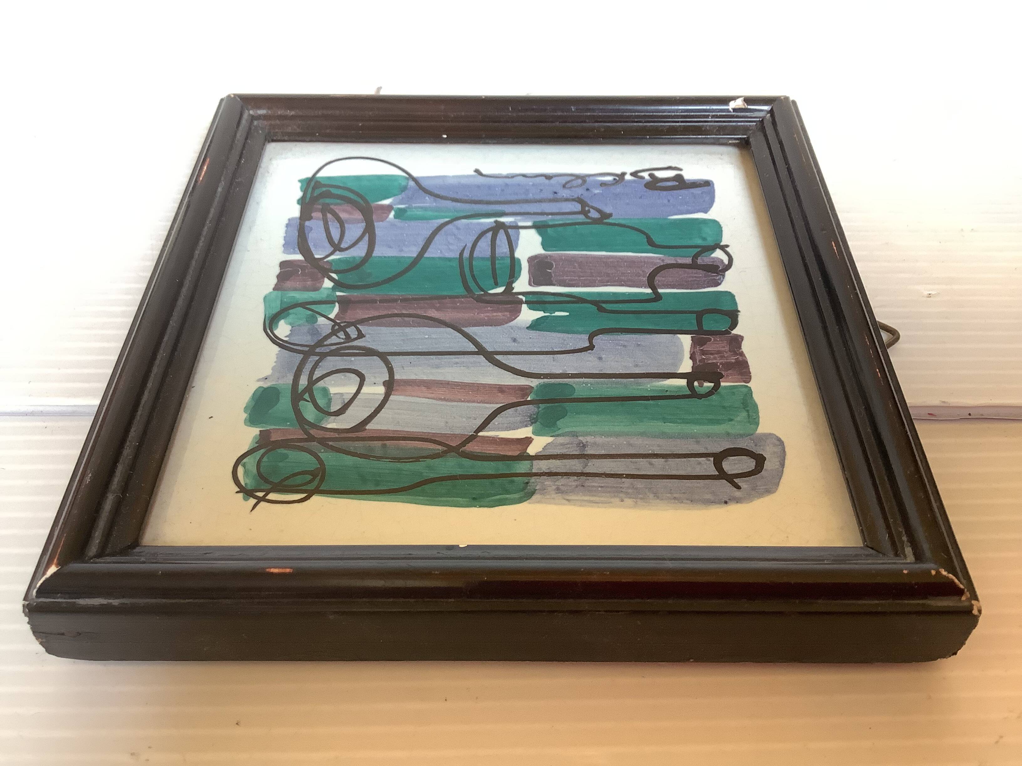 Small abstract painting