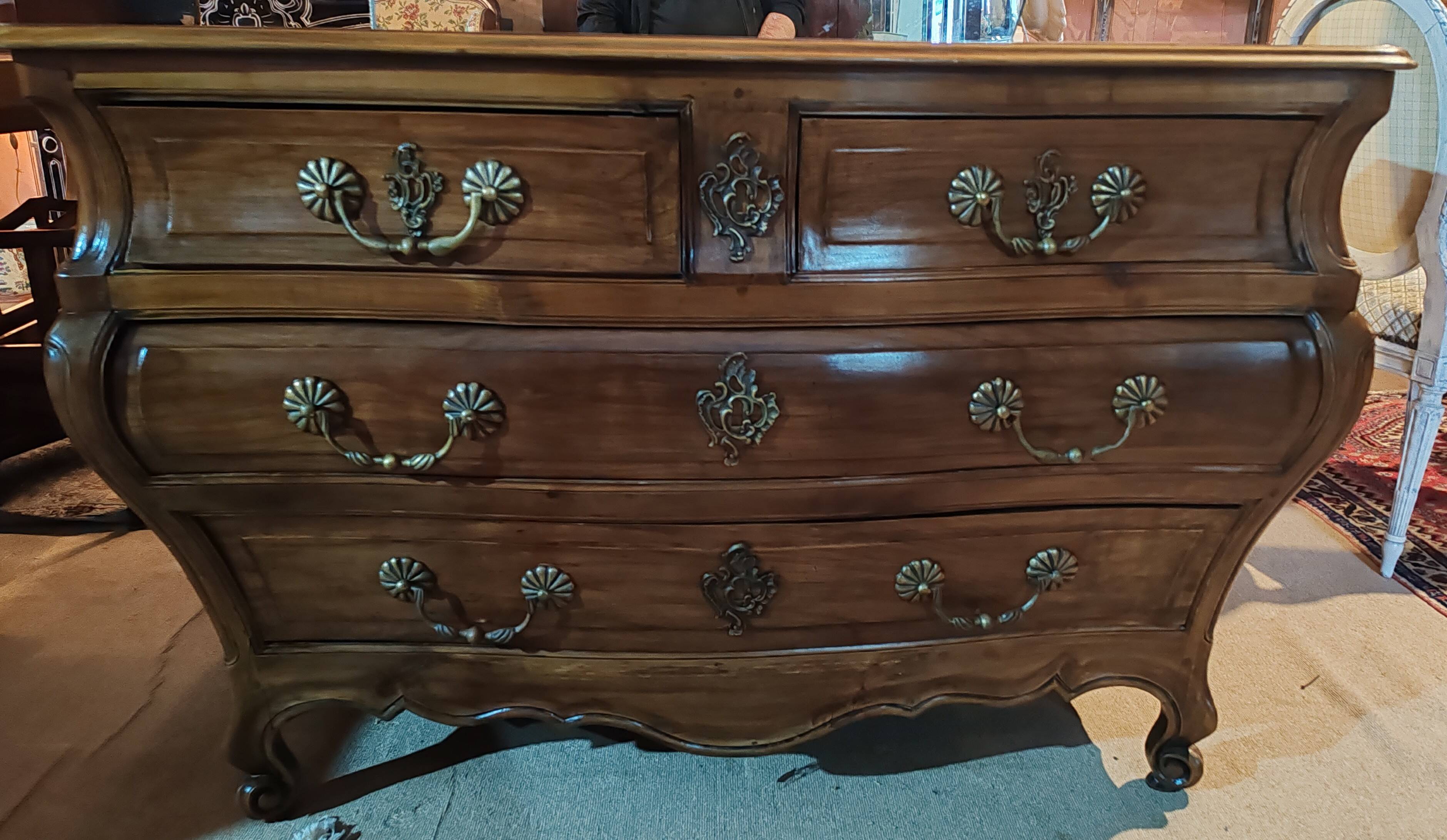 Louis XV style chest of drawers, Bordeaux type