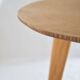 Round wooden coffee table