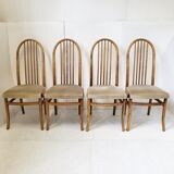 Suite of 4 chairs Baumann vintage 1970