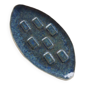 Blue soap dish