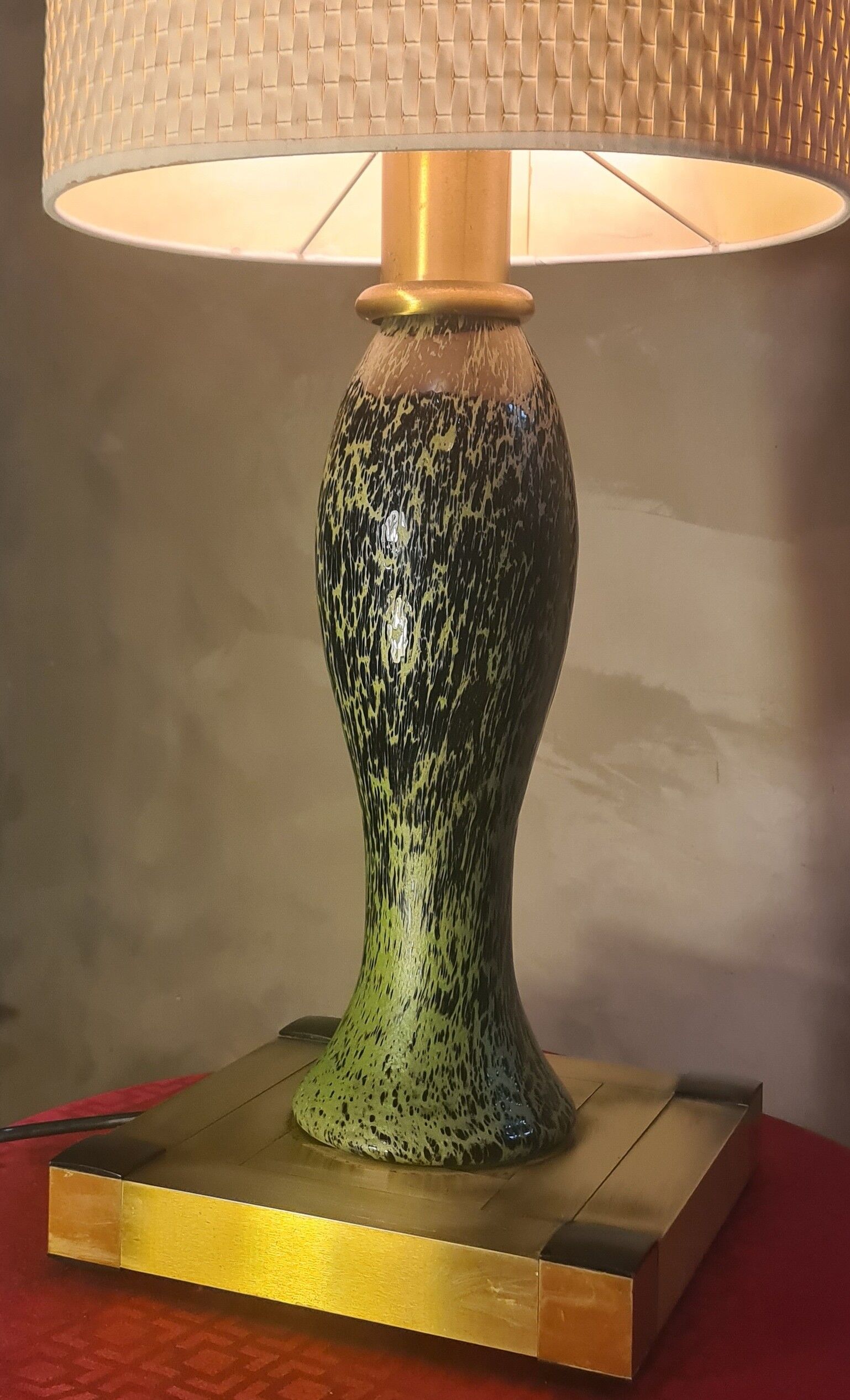 Lumica house lamp, willy rizzo 1960-70, luxury ceramic 61x31.