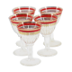 Lot of 5 liqueur glass