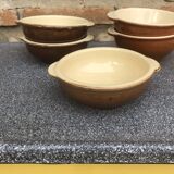 Set of stoneware bowl