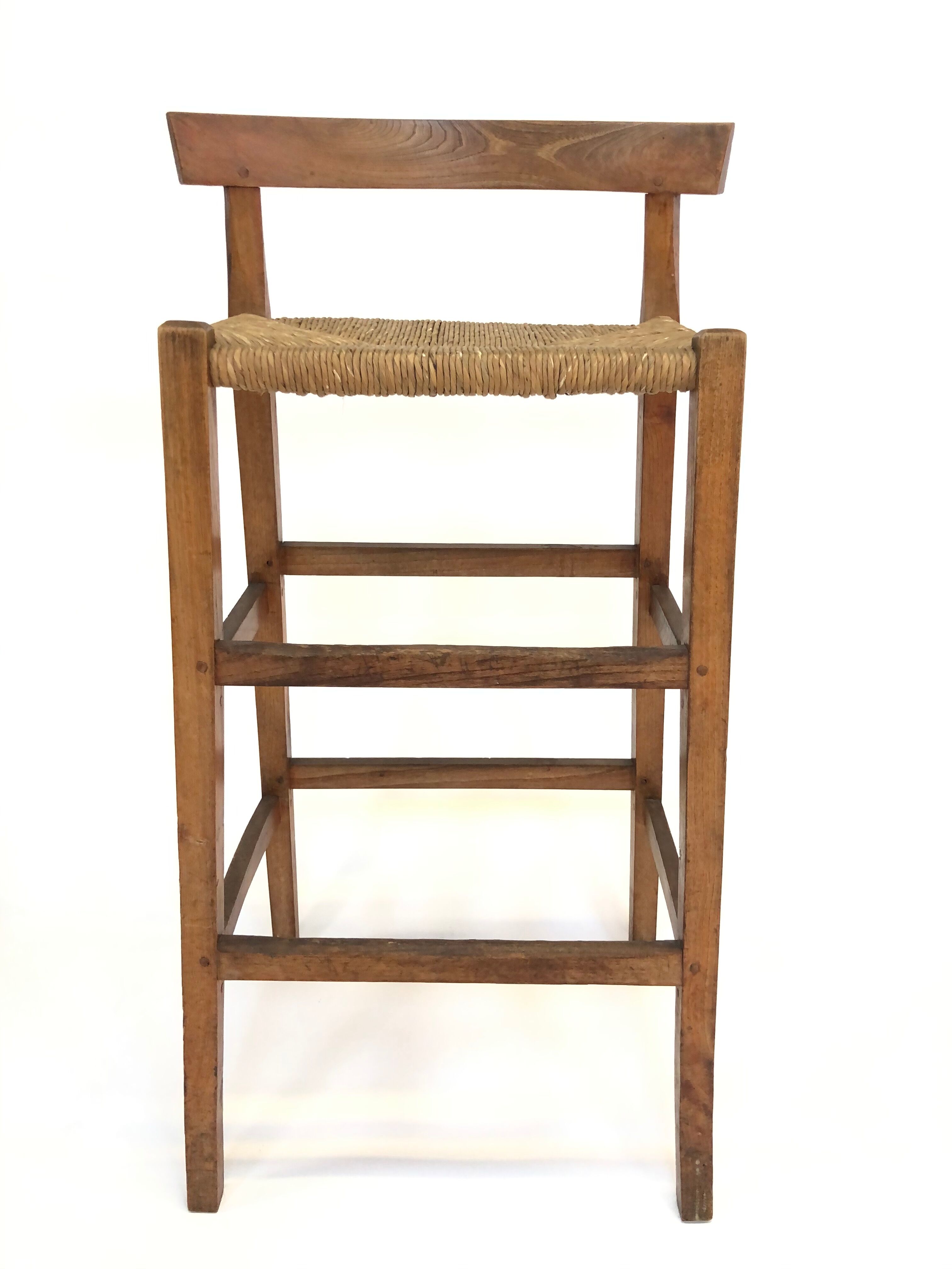 Minimalist wooden bar stool 40-50s