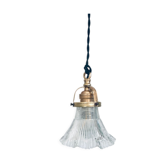 Striated glass suspension swing, 2m fabric cable