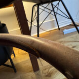 Two Thonet 967f F leather bistro chairs