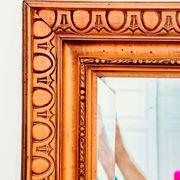 Antique mirror with bevelled glass