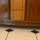 Vintage cabinet 50s feet compass