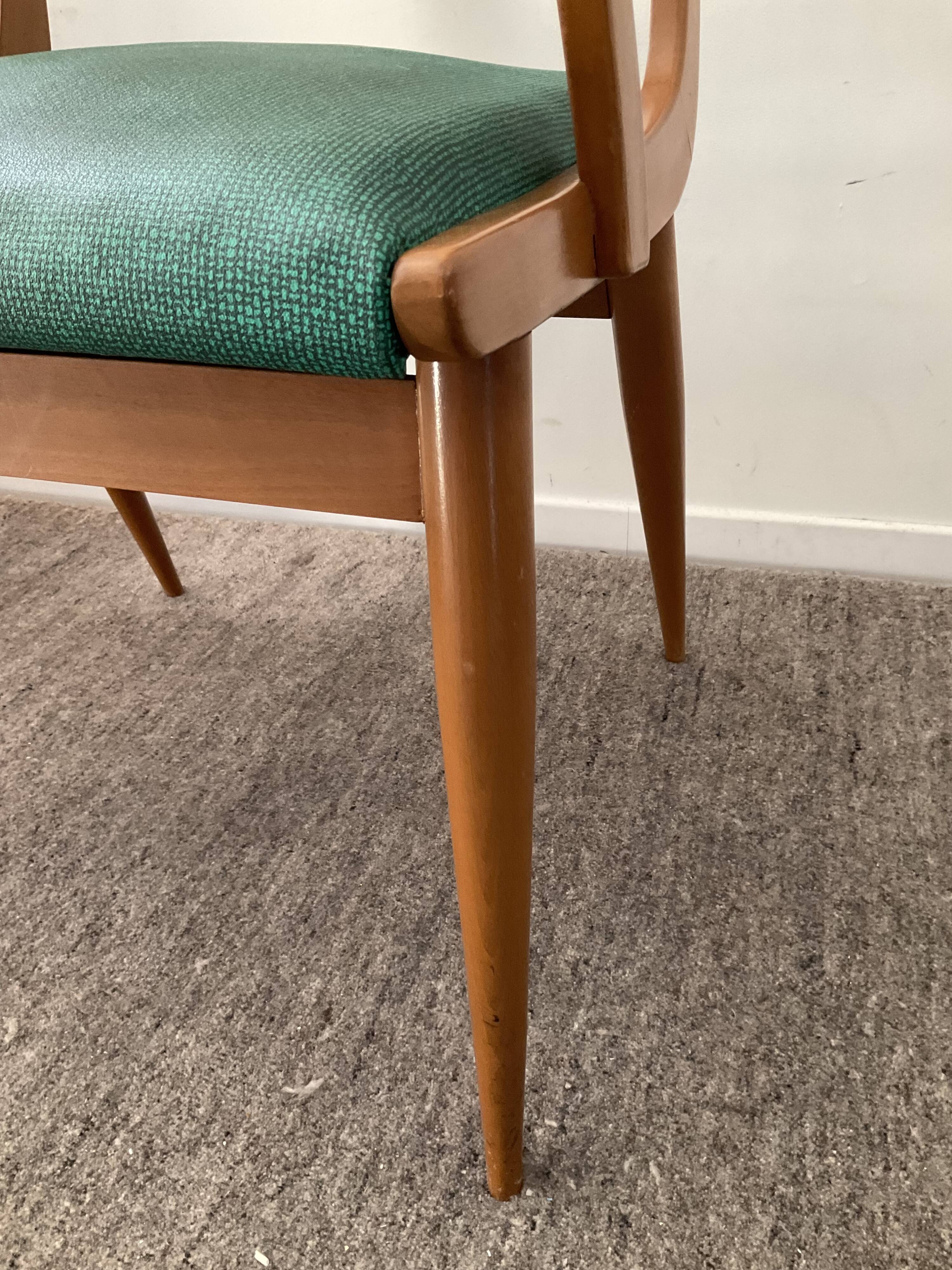 Scandinavian armchair from the 60s in solid beech