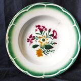 Assiette creuse Sarreguemines digoin esper faience