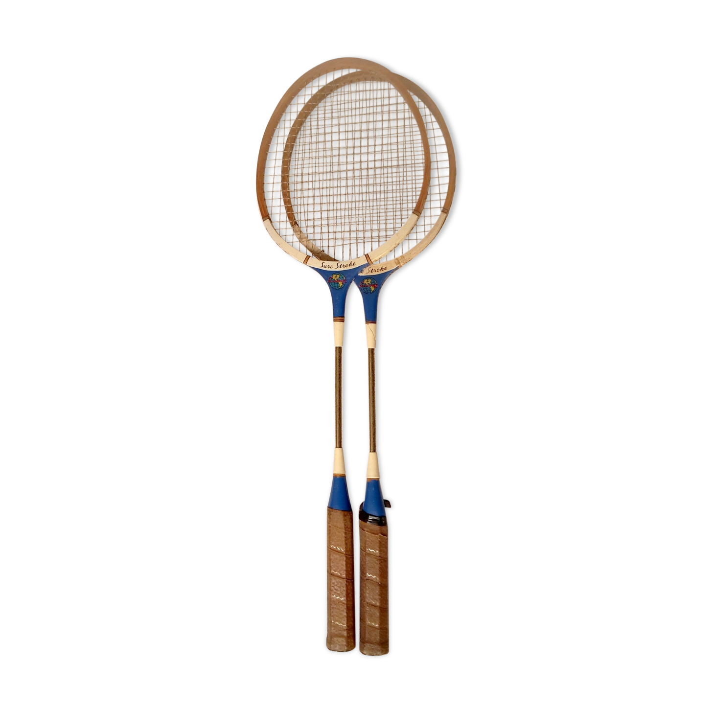 Paire Raquettes Badminton Léger Professionnel - 2 Raquettes + 3 Volants, Cadre Alliage, Jeu Intérieur Extérieur