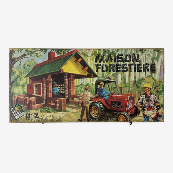 Old wooden construction set - Jeujura year 50/60 Forest House