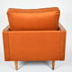 Restored vintage armchair Cube, 1970s, russet velvet
