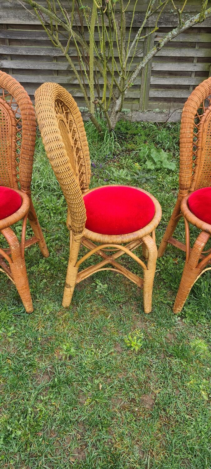 Set of 6 garden chairs