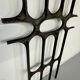 XXL wall sculpture in cast aluminium, 1970s Brutalist design.