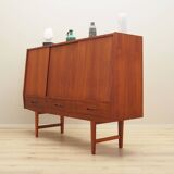 Buffet haut en teck, design danois, années 1960, production : Danemark