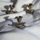 Set of candle holders palm-tortoise style
