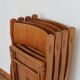 Set of 4 folding chairs in wood 70