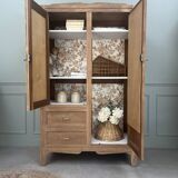 Wardrobe with two doors and mirror (renovated)