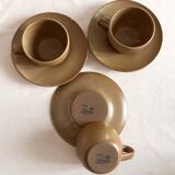 French stoneware cup and saucer