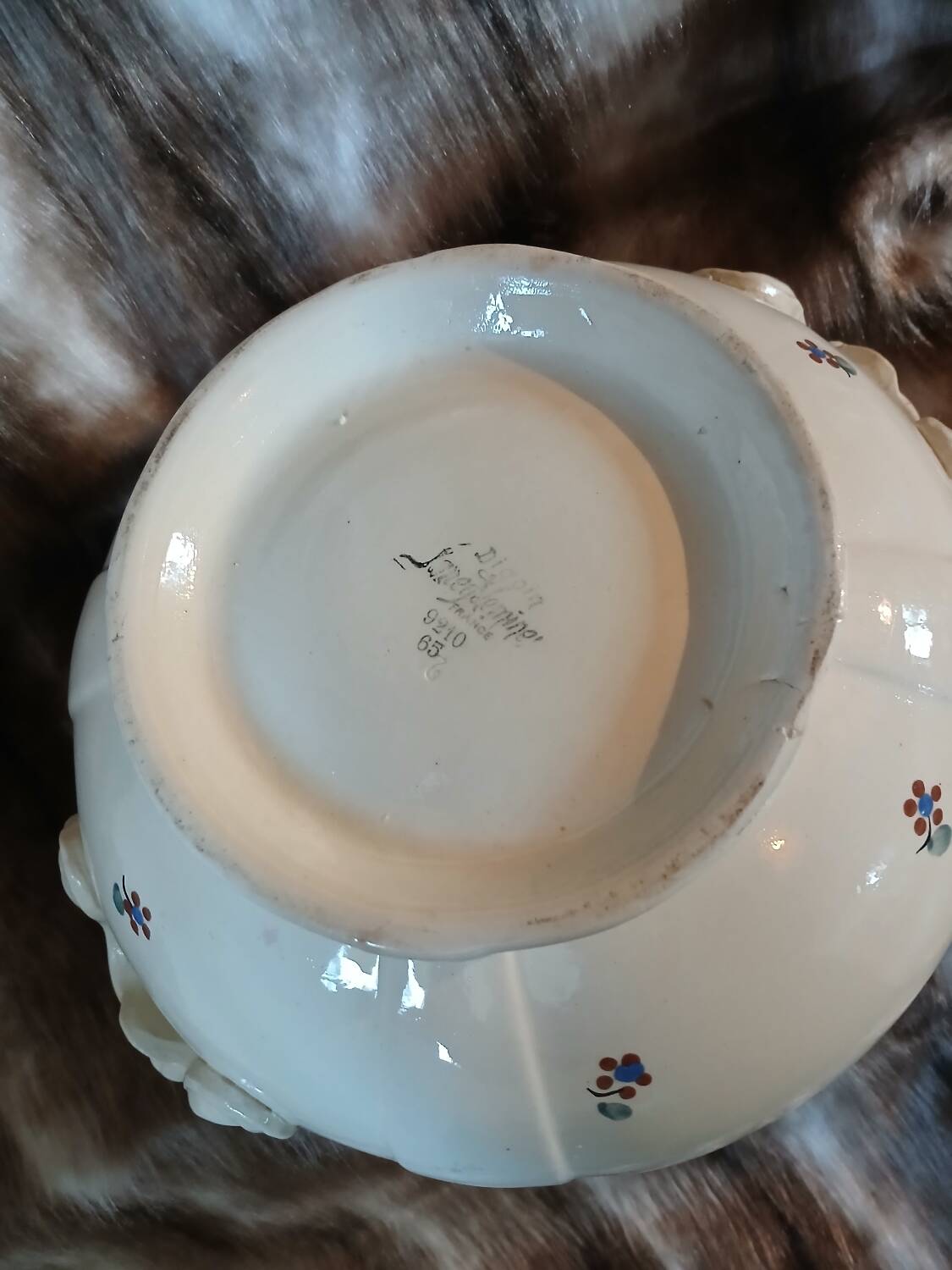 Soupière ancienne Digoin et Sarreguemines 
