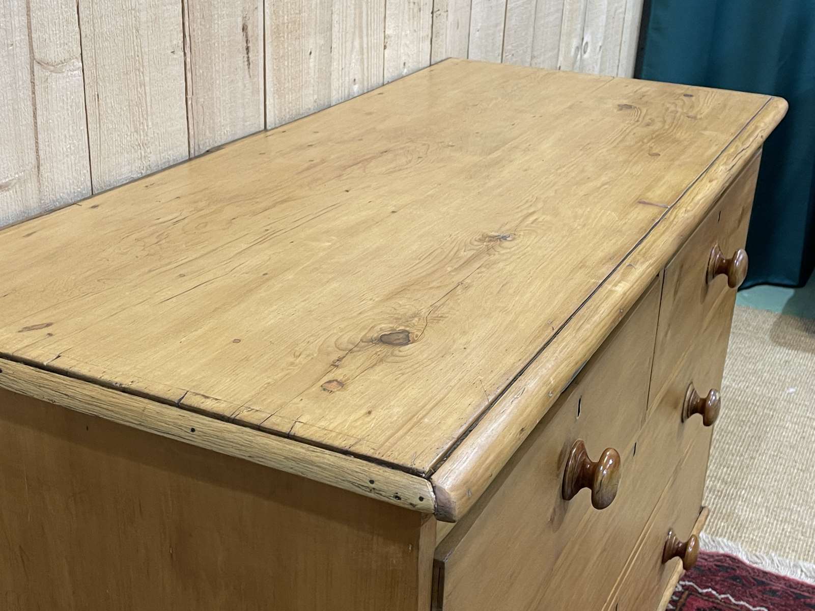 Victorian chest of drawers in nineteenth century fir