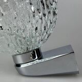 60s 70s wall lamp ball lamp metal chrome & glass space age design